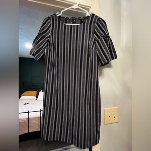 Navy blue stripe Banana Republic dress